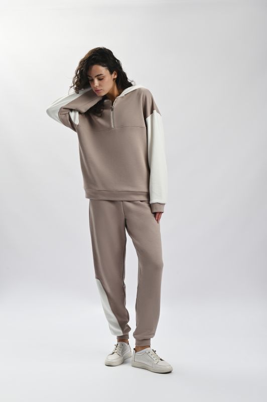 Брюки жіночі EL 31525, р.XL, latte cream