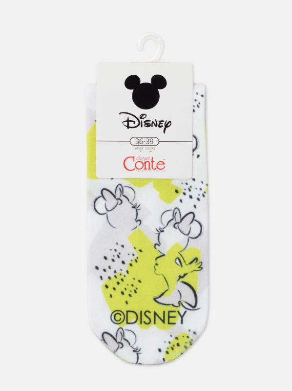 Жіночі шкарпетки бавовняні CE DISNEY (короткі) 21С-112СПМ, р.23-25, 347 білий