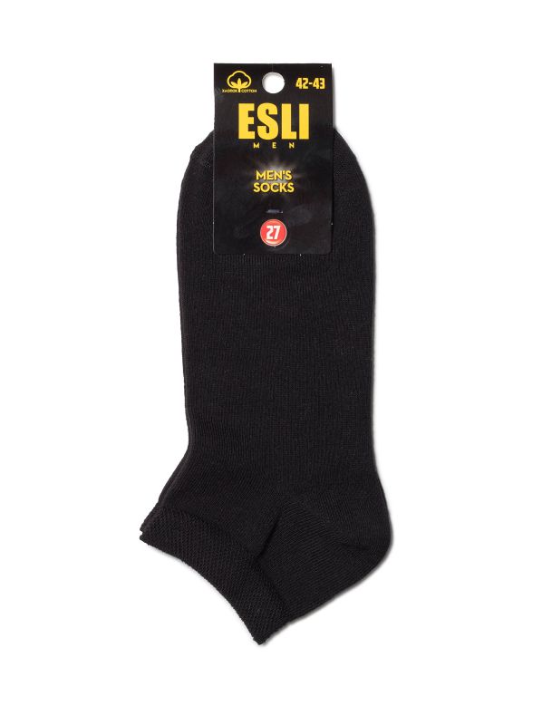 Шкарпетки чоловічі E (короткі) 19С-146СПЕ, р.29, 000 чорний