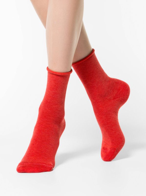 Жіночі шкарпетки бавовняні CE COMFORT (без резинки) 19С-101СП, р.25, 000 червоний