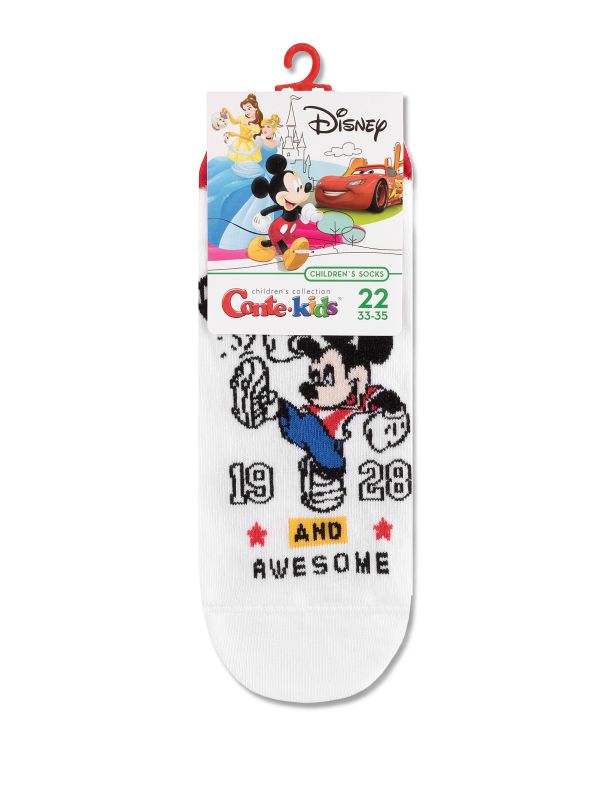 Шкарпетки дитячі DISNEY (ультракороткі) 17С-171СПМ, р.22, 370 білий
