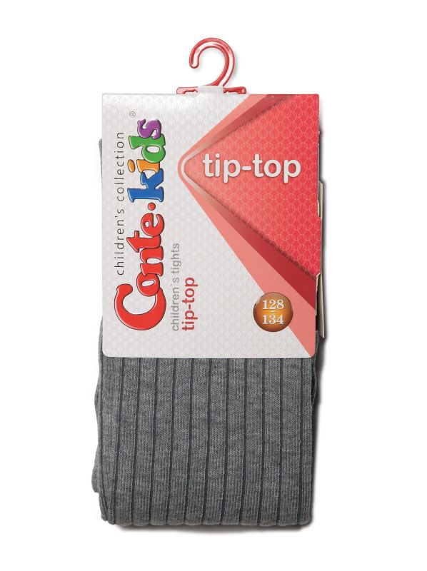 Колготки дитячі TIP-TOP, р.150-152, 466 чорний-сірий