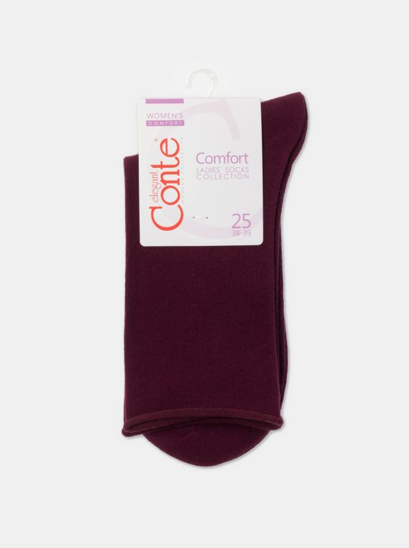 Жіночі шкарпетки бавовняні CE COMFORT (без резинки) 19С-101СП, р.25, 000 червоний
