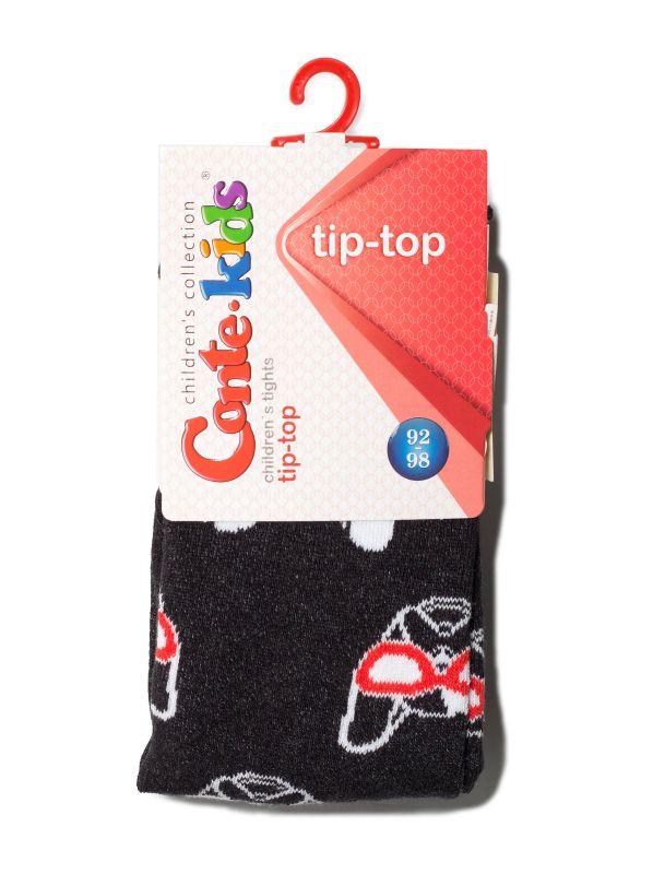 Колготки дитячі TIP-TOP, р.92-98, 466 чорний-сірий