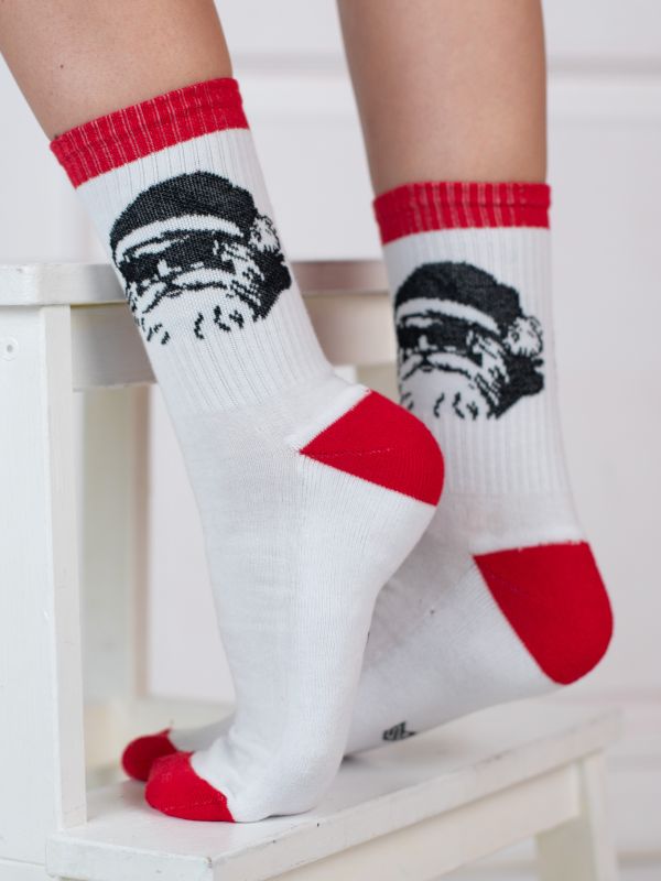 Шкарпетки MS M0304S Fancy, р.42-45, 45 білий