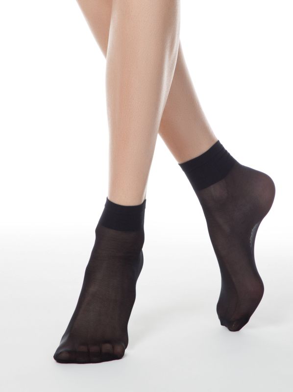 Жіночі шкарпетки TENSION SOFT 20 (1 пара), р.23-25, Nero