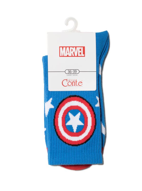 Жіночі шкарпетки бавовняні CE MARVEL 19С-116СПМ, р.23-25, 178 чорний