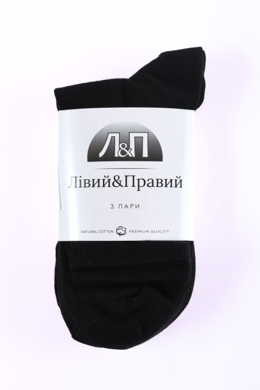 Набір шкарпеток жін. Л&П 110/3 пари (класичні), р.36-40, 00 чорний