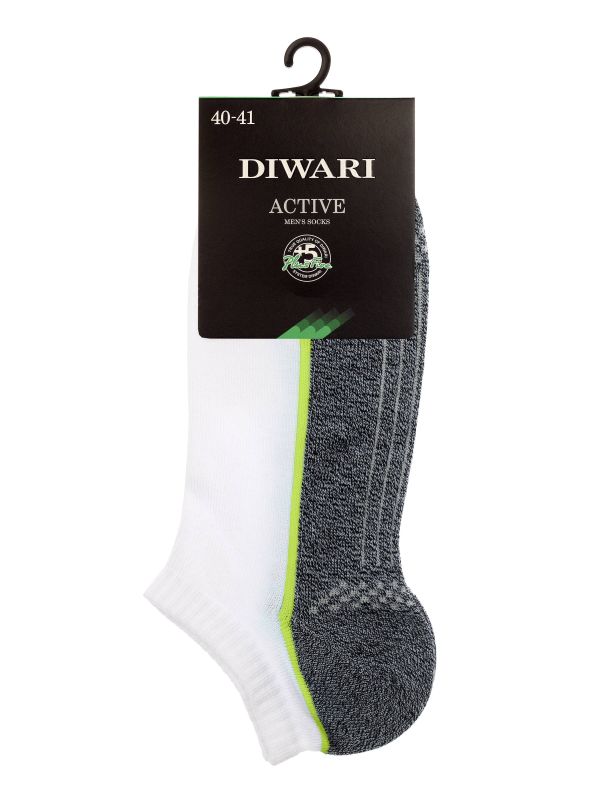 Шкарпетки чоловічі ACTIVE (ультракороткі) 15С-44СП, р.29, 044 чорний-темно-сірий