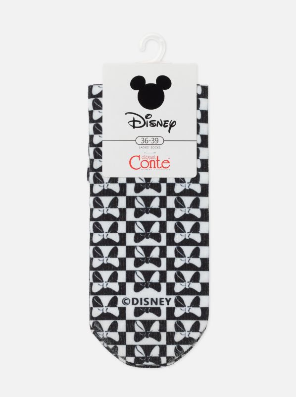 Жіночі шкарпетки бавовняні CE DISNEY (короткі) 21С-112СПМ, р.23-25, 347 білий