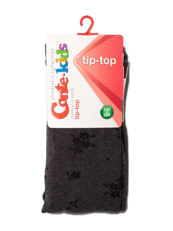 Колготки дитячі TIP-TOP, р.140-146, 466 чорний-сірий