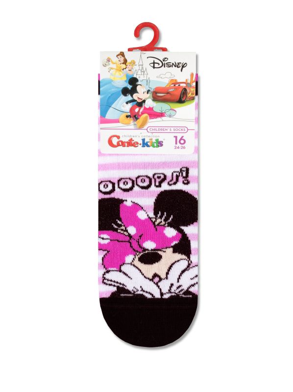 Шкарпетки дитячі DISNEY (короткі) 17С-127СПМ, р.22, 354 світло-рожевий