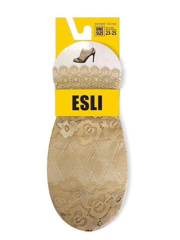 Жіночі шкарпетки E IS006, р.23-25, beige