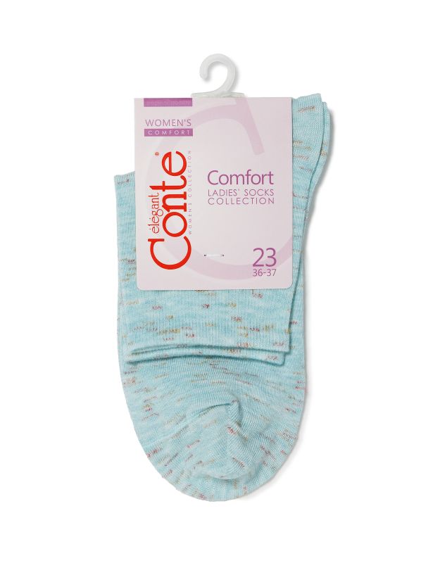 Жіночі шкарпетки віскозні COMFORT (меланж) 14С-115СП, р.25, 000 світло-рожевий