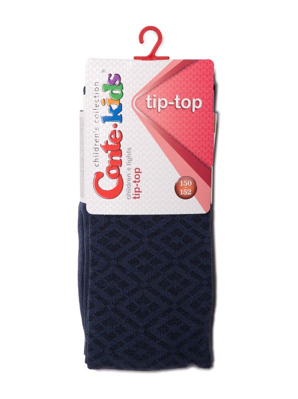 Колготки дитячі TIP-TOP, р.150-152, 466 чорний-сірий