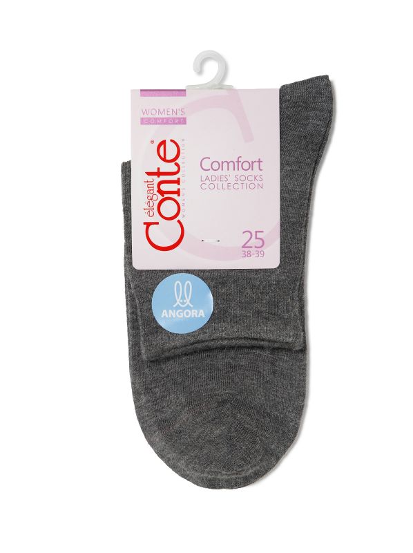 Жіночі шкарпетки віскозні COMFORT (ангора) 14С-114СП, р.25, 000 темно-сірий
