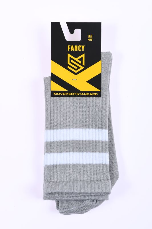 Шкарпетки MS M0301S Fancy, р.42-45, 08 сірий-білий