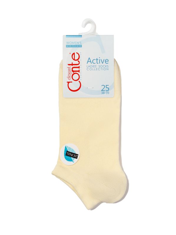 Жіночі шкарпетки віскозні ACTIVE (ультракороткі, tencel) 15С-77СП, р.25, 079 чорний