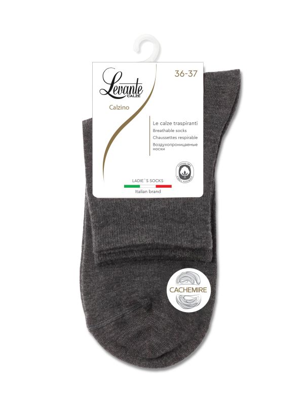 Жіночі шкарпетки віскозні LEV L0243S (кашемір), р.25, 000 dark grey