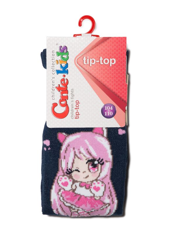 Колготки дитячі TIP-TOP, р.92-98, 466 чорний-сірий