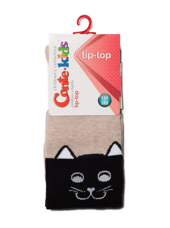 Колготки дитячі TIP-TOP, р.140-146, 466 чорний-сірий