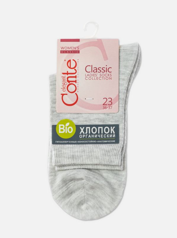 Жіночі шкарпетки бавовняні CE CLASSIC (bio) 21С-107СП, р.25, 000 чорний