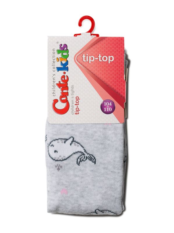 Колготки дитячі TIP-TOP, р.92-98, 466 чорний-сірий