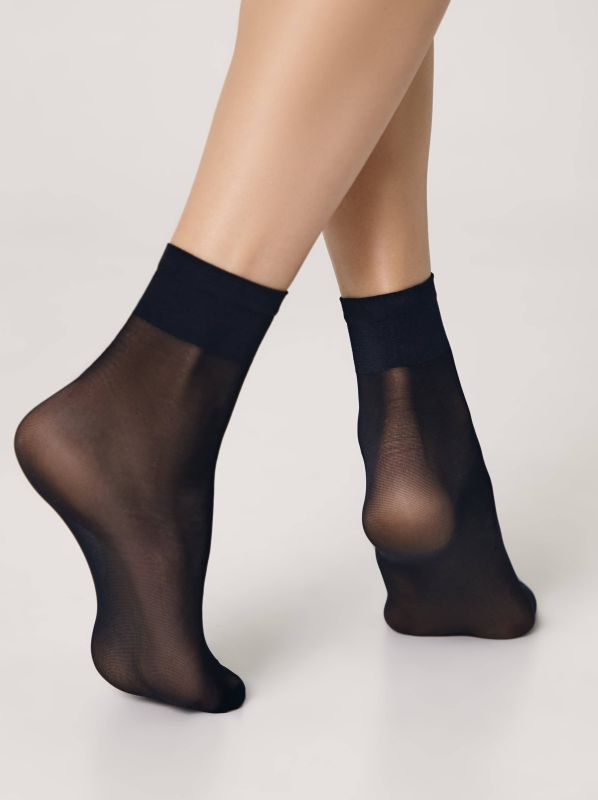 Жіночі шкарпетки EL CLASSIC 40 (2 пари), р.23-25, nero