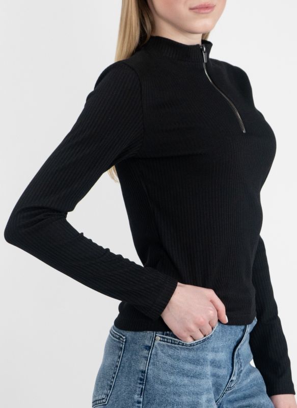 Джемпер жіночий EL 13323, S, black/zip
