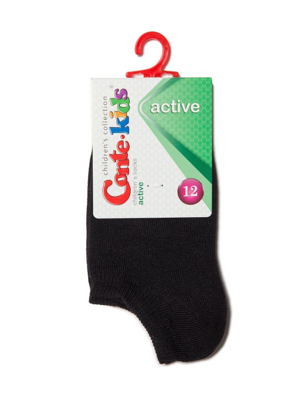 Шкарпетки дитячі ACTIVE (ультракороткі) 17С-63СП, р.24, 000 чорний
