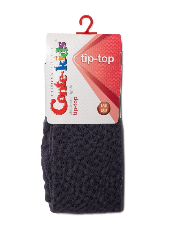 Колготки дитячі TIP-TOP, р.150-152, 466 чорний-сірий