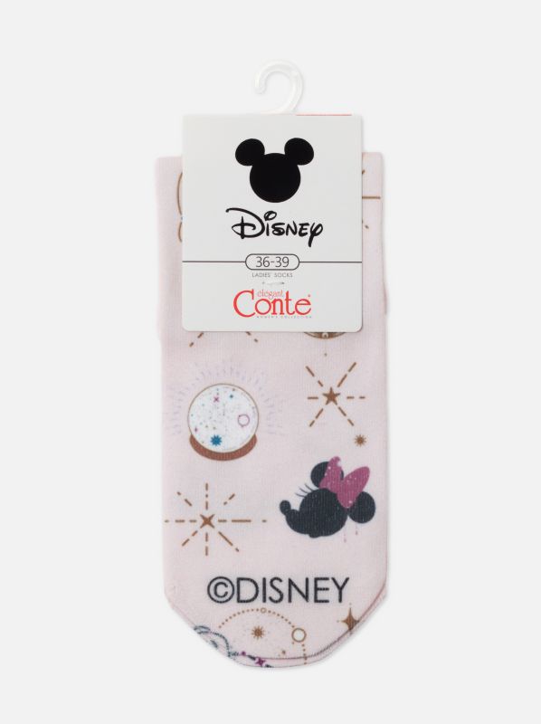 Жіночі шкарпетки бавовняні CE DISNEY (короткі) 21С-112СПМ, р.23-25, 347 білий