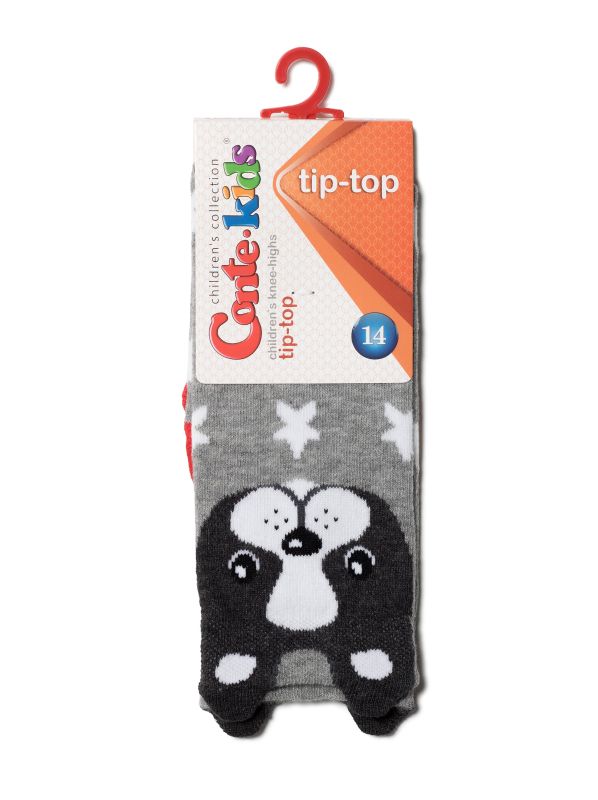 Напівпанчохи дитячі CK TIP-TOP (мордочки) 19С-141СП, р.22, 054 попелясто-рожевий