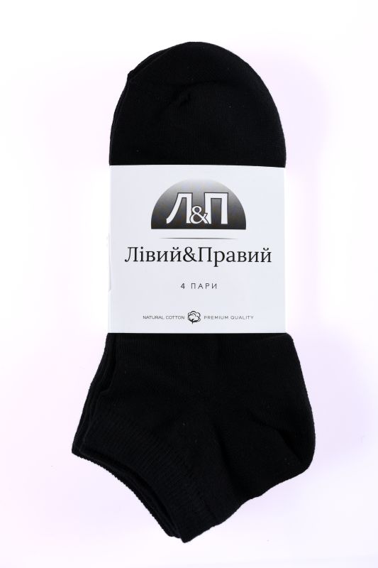 Набір шкарпеток жін. Л&П 121/4 пари (короткі), р.36-40, 04 чорний