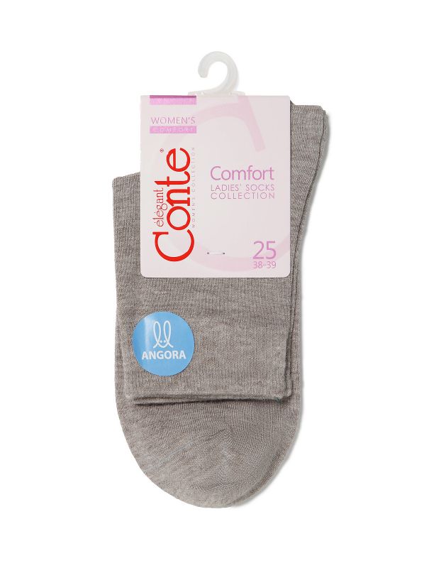 Жіночі шкарпетки віскозні COMFORT (ангора) 14С-114СП, р.25, 000 темно-сірий