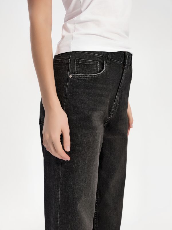Брюки джинсові жіночі CON-832, р.170-94, washed black
