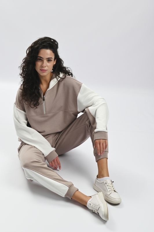 Брюки жіночі EL 31525, р.XL, latte cream