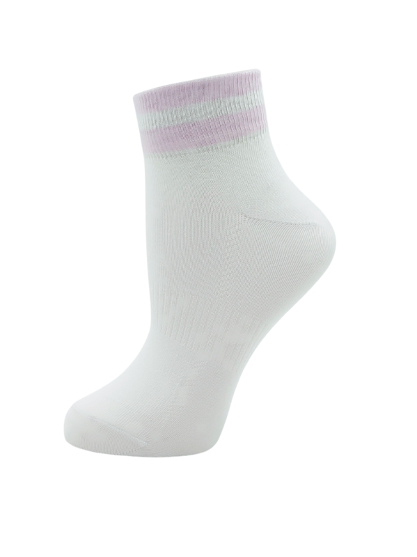 Жіночі шкарпетки MS M0105S, р.39-41, 50 білий-рожевий